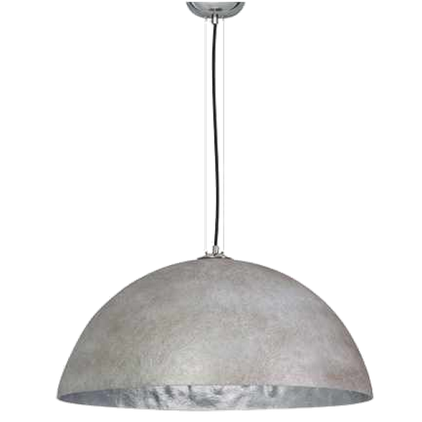 Mezzo tondo beton zilver 50cm hanglamp