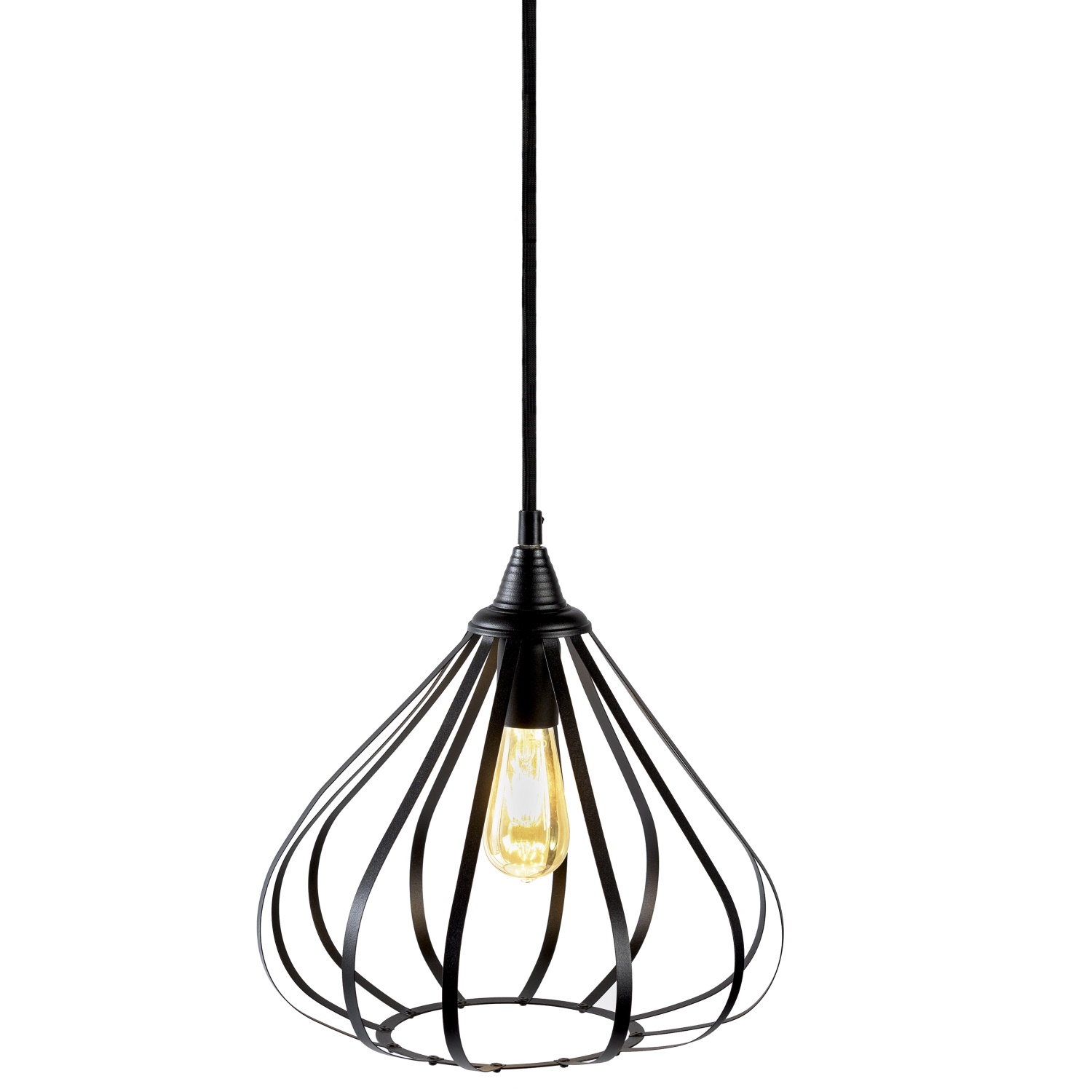 Hugo zwart 35cm hanglamp