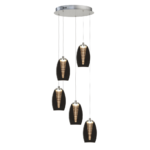 Nebula 5 lichts smoke hanglamp