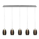 Nebula 5 lichts balk smoke hanglamp