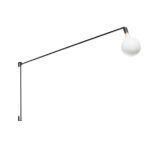 Mike zwart wandlamp 200cm