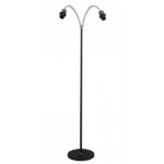 Flexi 2 lichts zwart vloerlamp