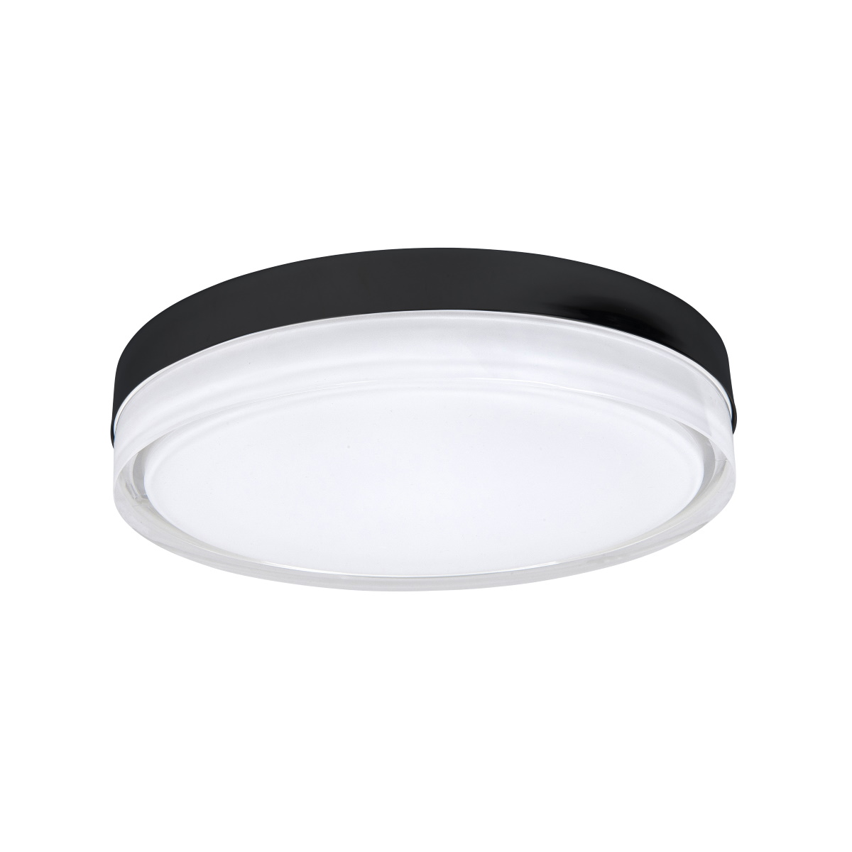 Disc zwart 28cm plafondlamp