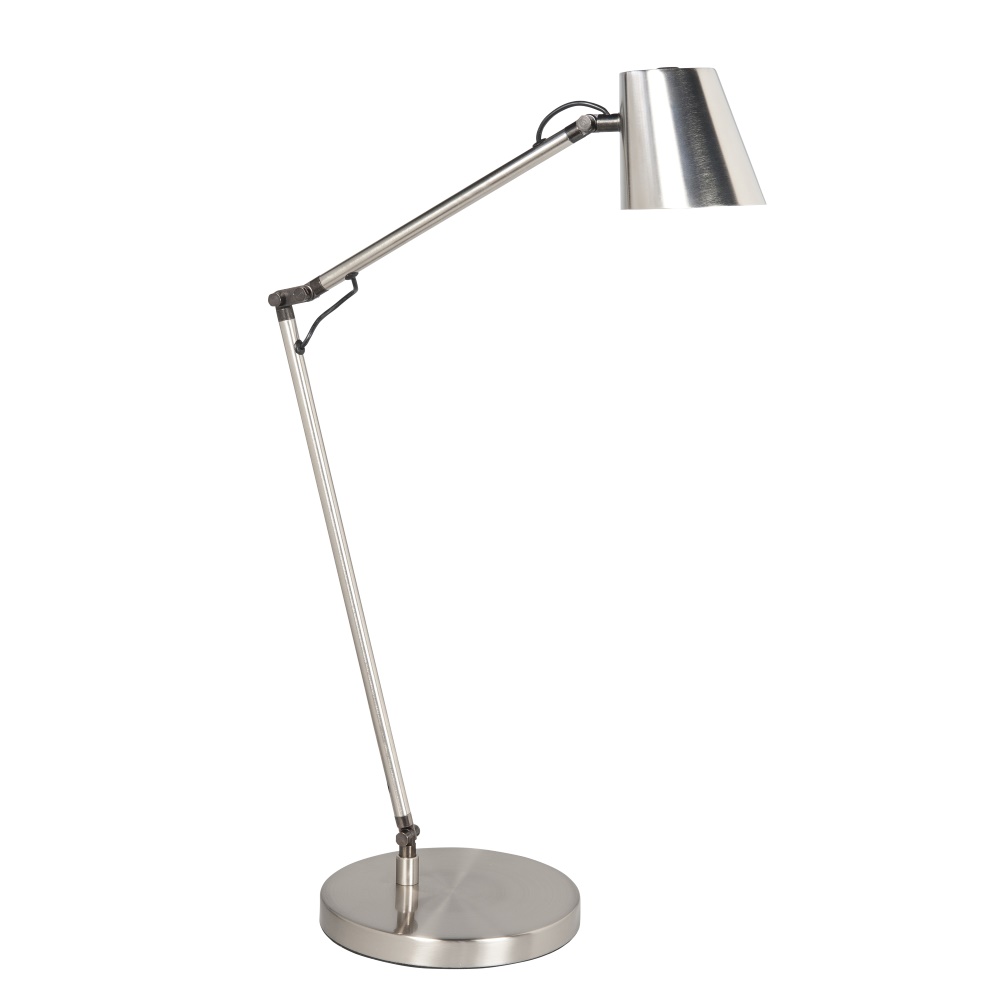 Metallic zilver tafellamp