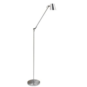 Metallic zilver vloerlamp 121cm