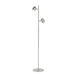 Ovale nickel vloerlamp