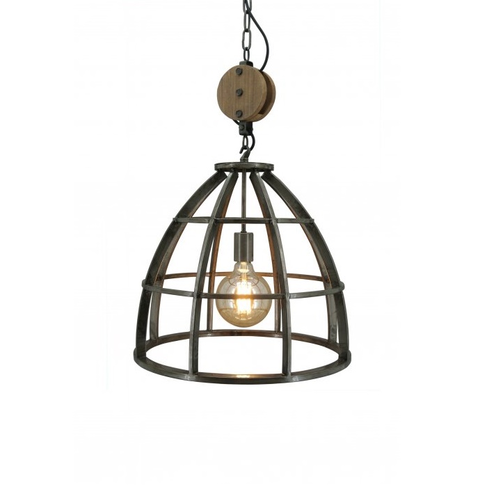 Lucca zwart 48cm hanglamp