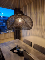 Hanglamp Twisk zwart 70cm eetkamer