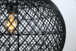 Hanglamp Snake rotan zwart