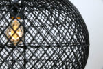 Hanglamp Snake rotan zwart