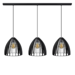 Hanglamp Dean zwart 3 lichts