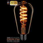 LED Edison spiraal goud dimtone