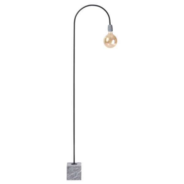 Vloerlamp Concrete bow zwart