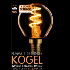 Kogel flame spiraal 5W scene switch
