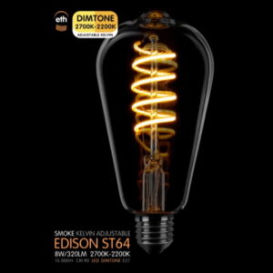 Edison smoke spiraal 8W dimtone