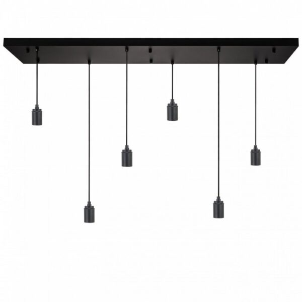 Pendel Savoy zwart 6 lichts