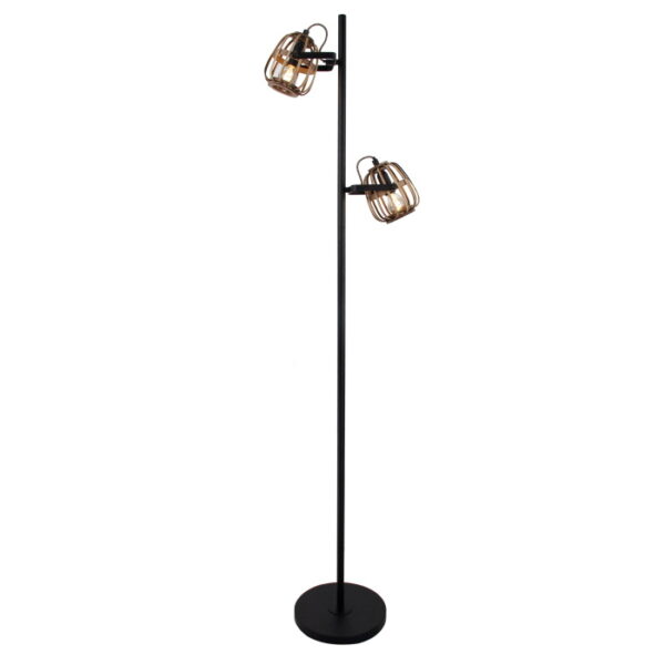 Vloerlamp trapezoid naturel