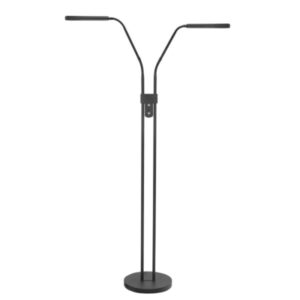 Vloerlamp Murcia zwart 2 lichts