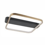 Plafondlamp Ascona zwart-goud 40cm