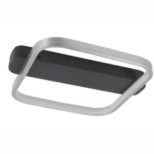 Plafondlamp Ascona zwart-chroom 40cm