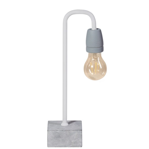 Tafellamp Concrete bow wit