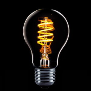 Standaard helder spiraal 4W sensor day/night