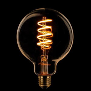 Globe 95mm goud spiraal 7W scene switch