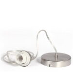 Pendel zilver transparant 1 lichts