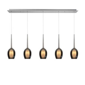Hanglamp Belle smoke 5 lichts