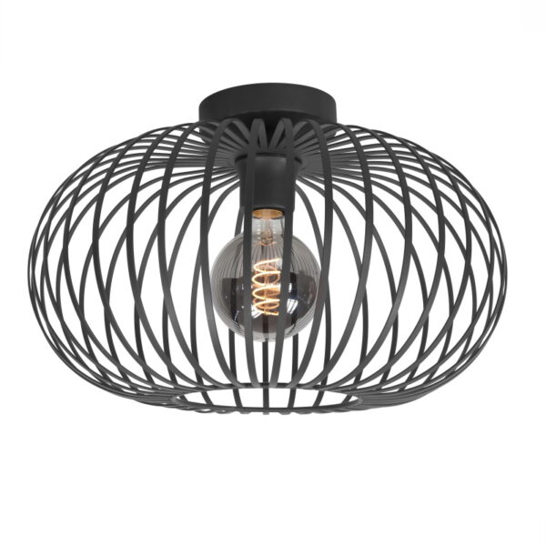 Plafondlamp Bolato zwart 50cm