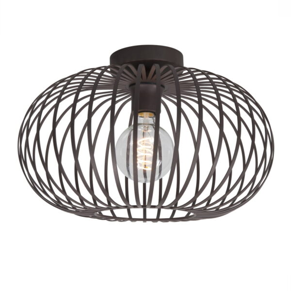 Plafondlamp Bolato zwart 38cm