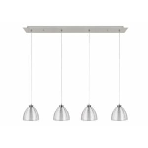 Hanglamp Whires zilver 4 lichts