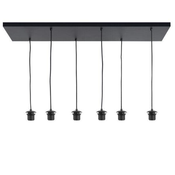 Plafondplaat glas/lampenkap 6 lichts