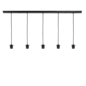 Plafondplaat glas/lampenkap 5 lichts