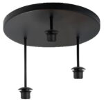 Plafondplaat glas/lampenkap 3 lichts