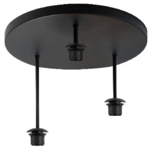 Plafondplaat glas/lampenkap 3 lichts