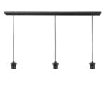 Plafondplaat glas/lampenkap 3 lichts