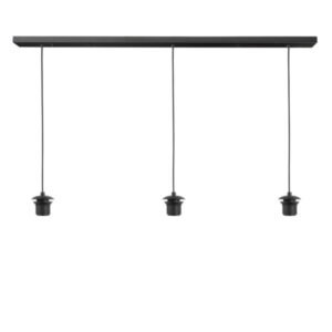 Plafondplaat glas/lampenkap 3 lichts