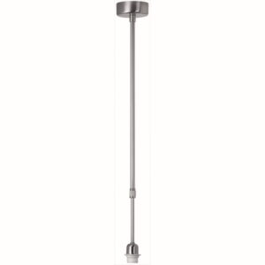Pendel telescoop zilver 1 lichts