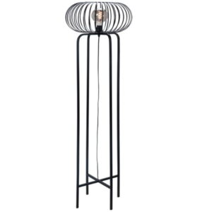 Vloerlamp Bolato zwart 163cm