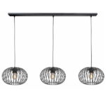 Hanglamp Bolato zwart 3 lichts