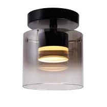 Plafondlamp Salerno smoke 1 lichts