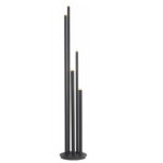 Vloerlamp Tubes zwart 5 lichts