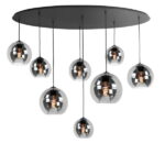 Hanglamp Fantasy ovaal smoke