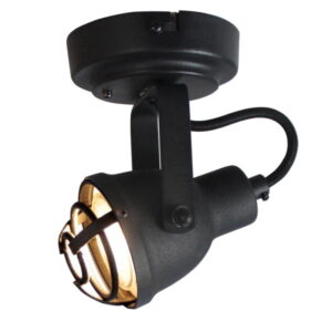 Spot Industria zwart 1 lichts