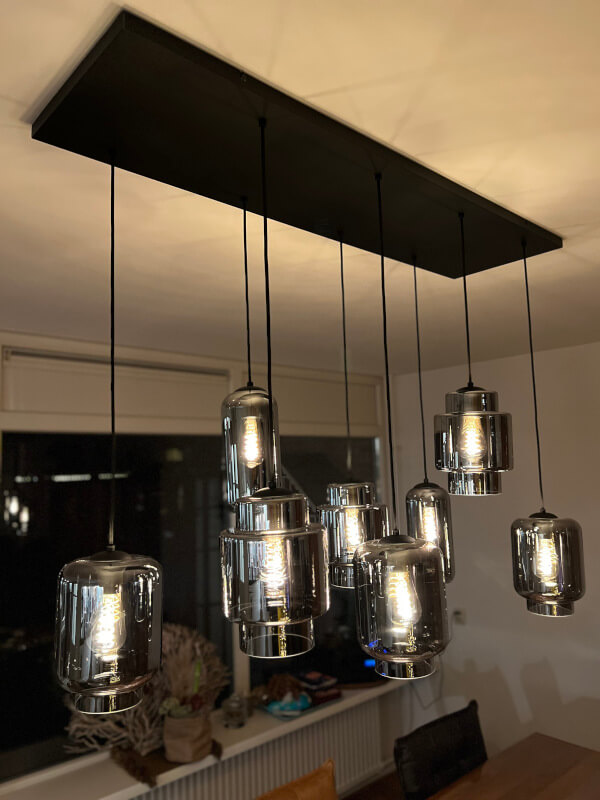 Hangalmp Fantasy smoke 8 lichts sfeer