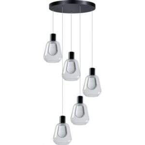 Hanglamp Gary helder 5 lichts rond