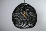 Hanglamp Hive rotan zwart 40 cm