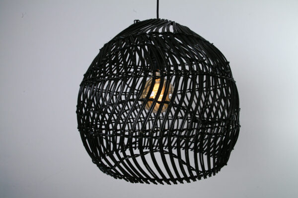Hanglamp Hive zwart rotan 60cm