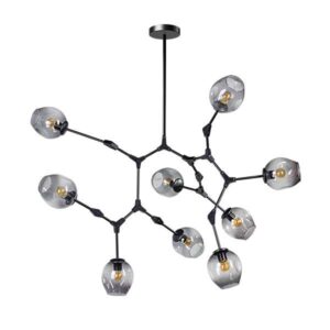 Hanglamp Lime smoke glas 9 lichts
